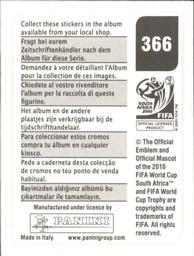 2010 Panini FIFA World Cup Stickers (Black Back) #366 Martin Jørgensen Back