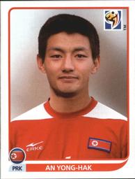 2010 Panini FIFA World Cup Stickers (Black Back) #518 An Yong-hak Front