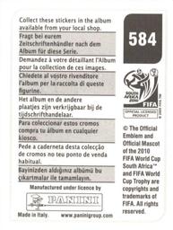 2010 Panini FIFA World Cup Stickers (Black Back) #584 Ludovic Magnin Back