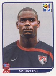 2010 Panini FIFA World Cup Stickers (Black Back) #213 Maurice Edu Front