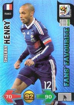2010 Panini Adrenalyn XL World Cup (International Edition) #NNO Thierry Henry Front