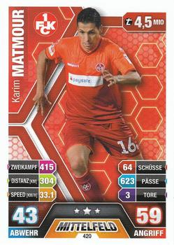 2014-15 Topps Match Attax Bundesliga #420 Karim Matmour Front