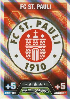2014-15 Topps Match Attax Bundesliga #433 FC St. Pauli Clubkarte Front