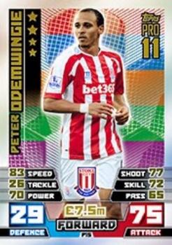 2014-15 Topps Match Attax Premier League - Pro 11 #P15 Peter Odemwingie Front