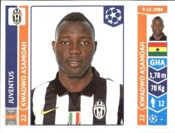 2014-15 Panini UEFA Champions League Stickers #69 Kwadwo Asamoah Front