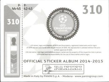 2014-15 Panini UEFA Champions League Stickers #310 Bram Nuytinck Back