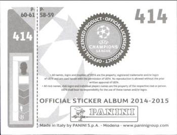 2014-15 Panini UEFA Champions League Stickers #414 Radja Nainggolan Back