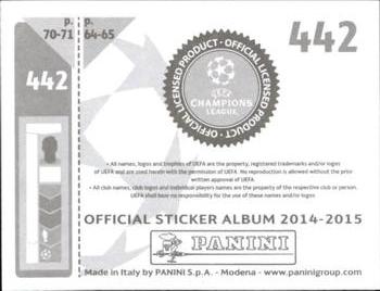 2014-15 Panini UEFA Champions League Stickers #442 Blaise Matuidi Back