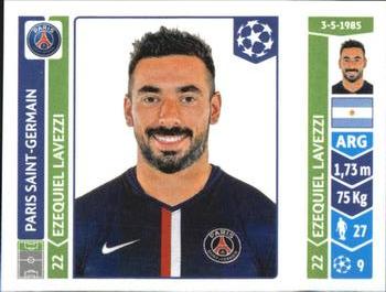2014-15 Panini UEFA Champions League Stickers #445 Ezequiel Lavezzi Front