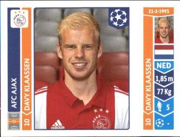 2014-15 Panini UEFA Champions League Stickers #458 Davy Klaassen Front
