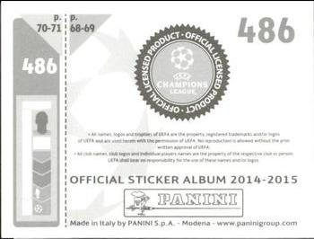 2014-15 Panini UEFA Champions League Stickers #486 Nektarios Alexandrou Back