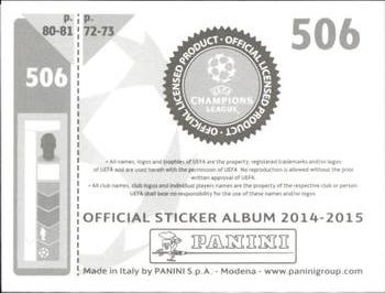 2014-15 Panini UEFA Champions League Stickers #506 Didier Drogba Back