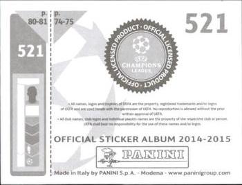 2014-15 Panini UEFA Champions League Stickers #521 Christian Clemens Back