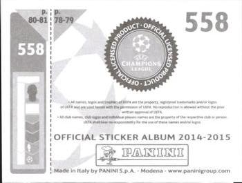 2014-15 Panini UEFA Champions League Stickers #558 Damjan Bohar Back