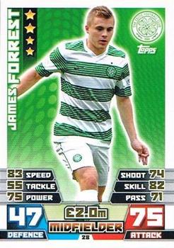 2014-15 Topps Match Attax SPFL #28 James Forrest Front