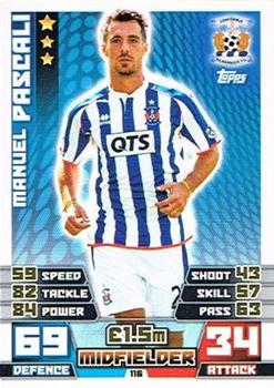 2014-15 Topps Match Attax SPFL #116 Manuel Pascali Front