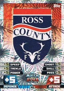 2014-15 Topps Match Attax SPFL #163 Ross County FC Club Badge Front