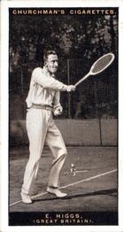 1928 Churchman's Lawn Tennis #26 Edward Higgs Front