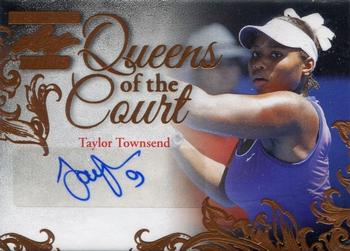 2015 Leaf Ultimate - Queen of the Court Autographs #QC-TT1 Taylor Townsend Front