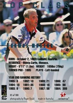 1996 Intrepid Blitz ATP #3 Thomas Muster Back
