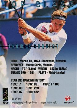 1996 Intrepid Blitz ATP #9 Thomas Enqvist Back