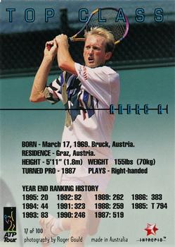 1996 Intrepid Blitz ATP #17 Gilbert Schaller Back