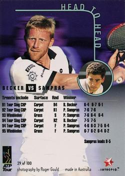 1996 Intrepid Blitz ATP #29 Pete Sampras / Boris Becker Back