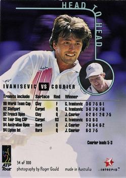 1996 Intrepid Blitz ATP #34 Jim Courier / Goran Ivanisevic Back