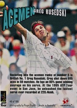 1996 Intrepid Blitz ATP #40 Greg Rusedski Back