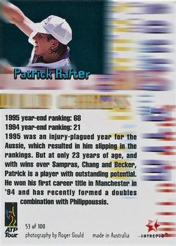 1996 Intrepid Blitz ATP #53 Patrick Rafter Back