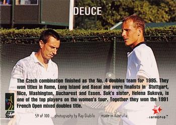 1996 Intrepid Blitz ATP #59 Cyril Suk / Daniel Vacek Back