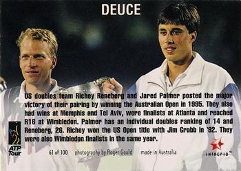 1996 Intrepid Blitz ATP #61 Jared Palmer / Richey Reneberg Back
