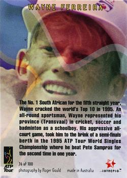 1996 Intrepid Blitz ATP #76 Wayne Ferreira Back