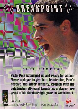 1996 Intrepid Blitz ATP #88 Pete Sampras Back
