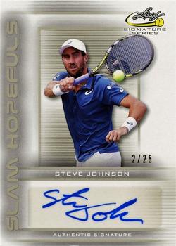 2017 Leaf Signature Series - Slam Hopefuls Autographs Silver #SH-SJ1 Steve Johnson Front