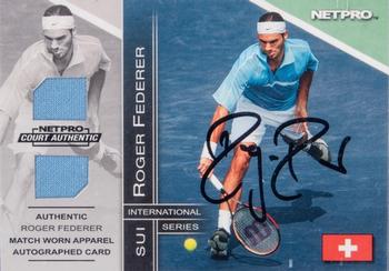 2003 NetPro International Series - Court Authentic Bonus #Bonus Roger Federer Front