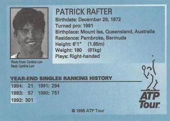 1995 ATP Tour #NNO Patrick Rafter Back