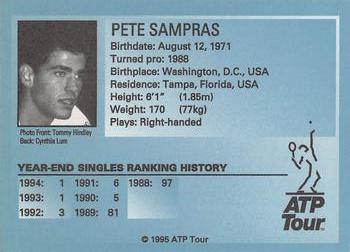 1995 ATP Tour #NNO Pete Sampras Back