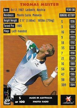 1997 Intrepid Bring it On ATP Tour #5 Thomas Muster Back