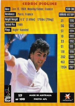 1997 Intrepid Bring it On ATP Tour #19 Cedric Pioline Back