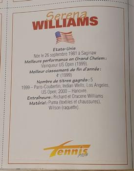 2000 Tennis Plus Junior Magazine #NNO Serena Williams Back