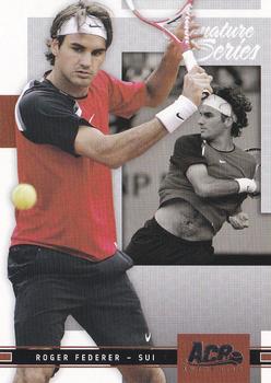 2005 Ace Authentic Signature Series #1 Roger Federer Front