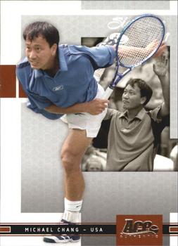 2005 Ace Authentic Signature Series #21 Michael Chang Front