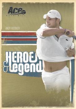 2006 Ace Authentic Heroes & Legends #76 Andy Roddick Front