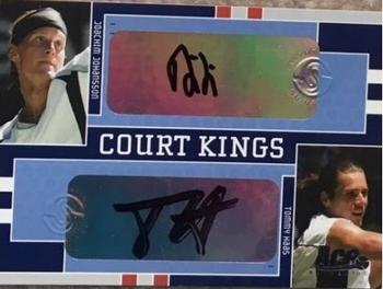 2005 Ace Authentic Signature Series - Court Kings Dual Autograph #CK-14 Joachim Johansson / Tommy Haas Front