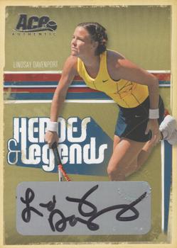 2006 Ace Authentic Heroes & Legends - Autograph #16 Lindsay Davenport Front