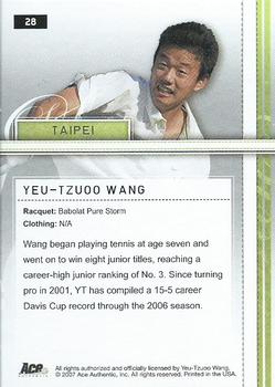 2007 Ace Authentic Straight Sets - Bronze #28 Yeu-Tzuoo Wang Back