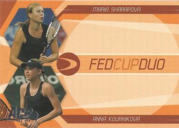 2007 Ace Authentic Straight Sets - Davis Cup Duos #DC-1 Maria Sharapova / Anna Kournikova Front