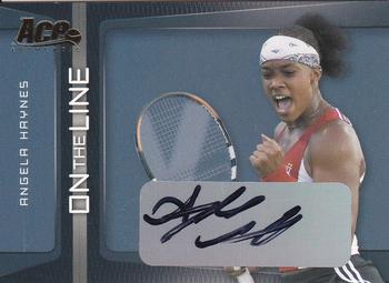 2007 Ace Authentic Straight Sets - On The Line Autographs #OL-2 Angela Haynes Front