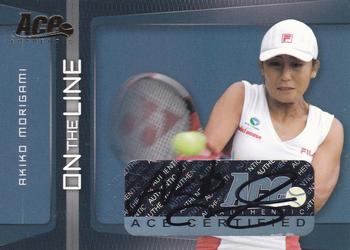 2007 Ace Authentic Straight Sets - On The Line Autographs #OL-15 Akiko Morigami Front